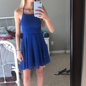 Royal blue homecoming dress
